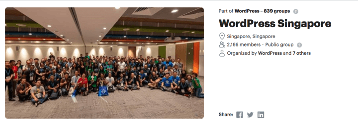 WPSingapore - Top 10 WordPress Communities Around the World To Share Knowledge