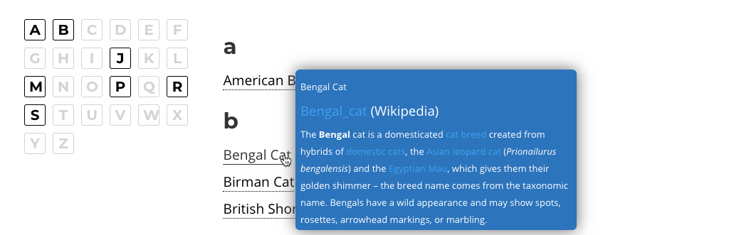 Tooltip Glossary - 5 Best LMS Plugins for WordPress in 2020